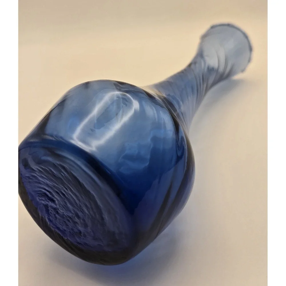 Vintage Bud Vases Cobalt Blue Hand Blown 2 Styles Approx. 8.5